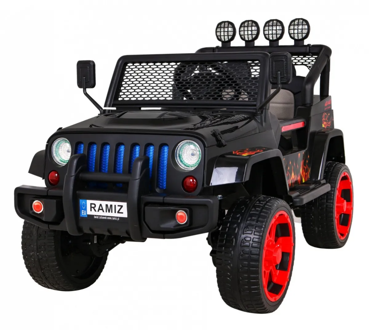 Auto na akumulator NEW Raptor DRIFTER 4 x 4 - crni/plamen - Mursko Središće