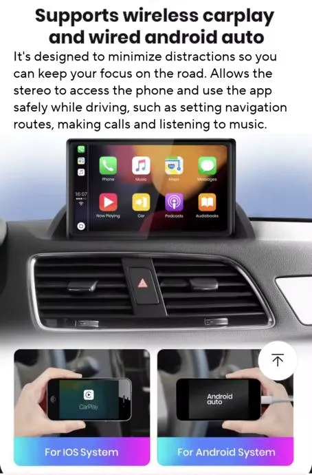 audi q3 2012-2018 original multimedija android navigacija carplay - slika 5