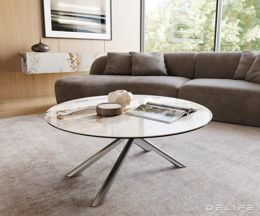 Klub stolić Edge 100x100cm, Materijal: Keramika Minas Melange - Čakovec