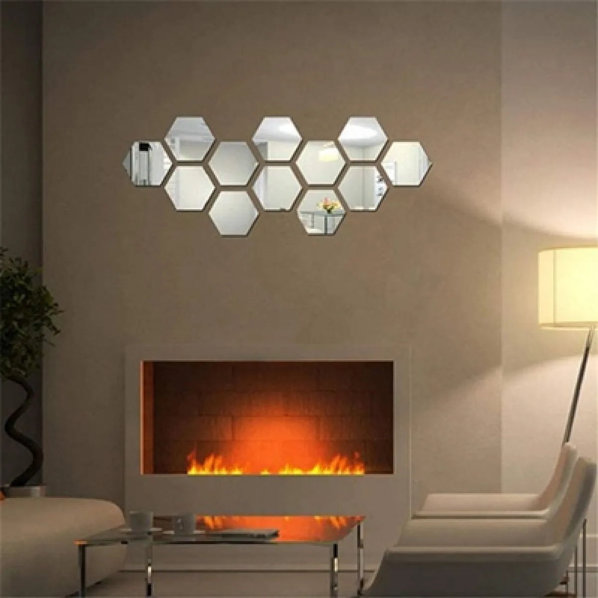 3D Hexagon zrcalne naljepnice - ogledala 12 komada - Zagreb, Novi Zagreb - istok