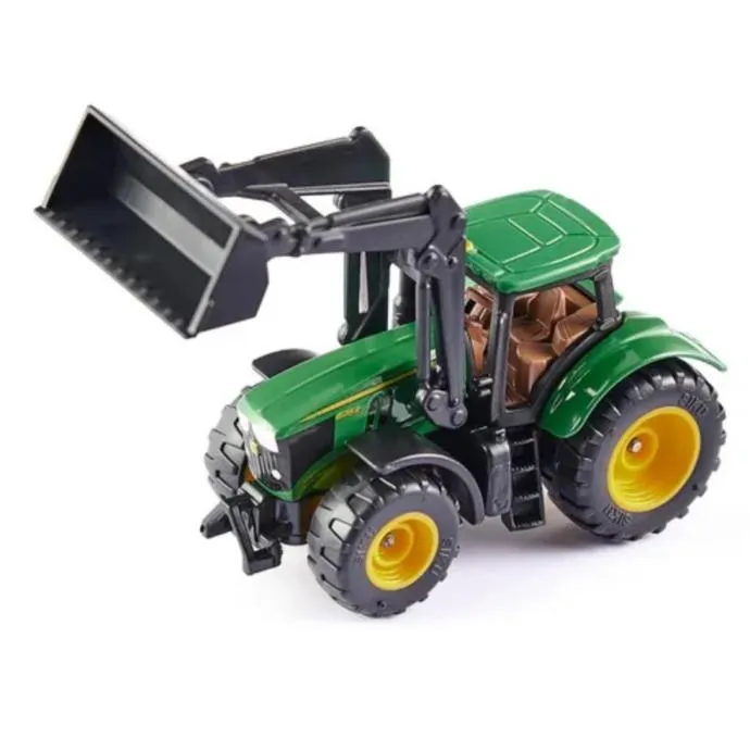 siku traktor john deere sa crnim prednjim utovarivačem - slika 3