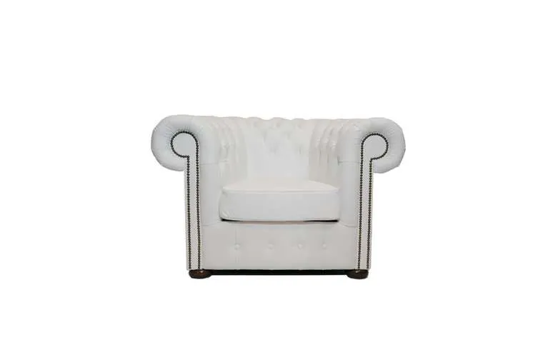 Chesterfield Fotelja Class Leather | 1-sjedište | White - Ježdovec, Zagreb