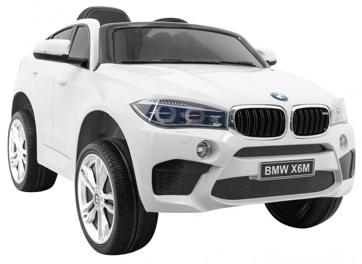 licencirani auto na akumulator bmw x6m - bijeli - slika 10