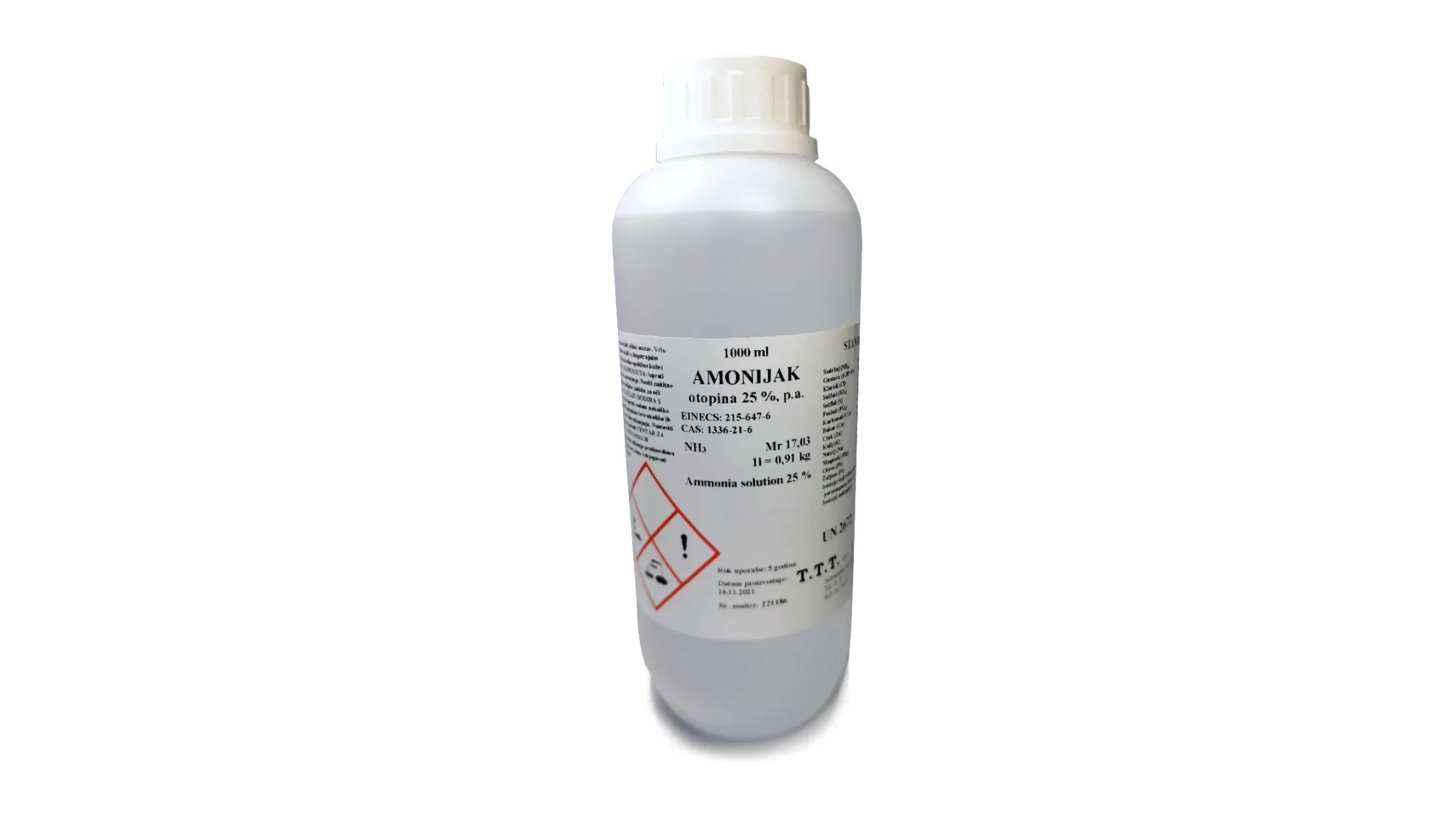 Amonijak 25% 1 L - Čakovec, Čakovec-zapad