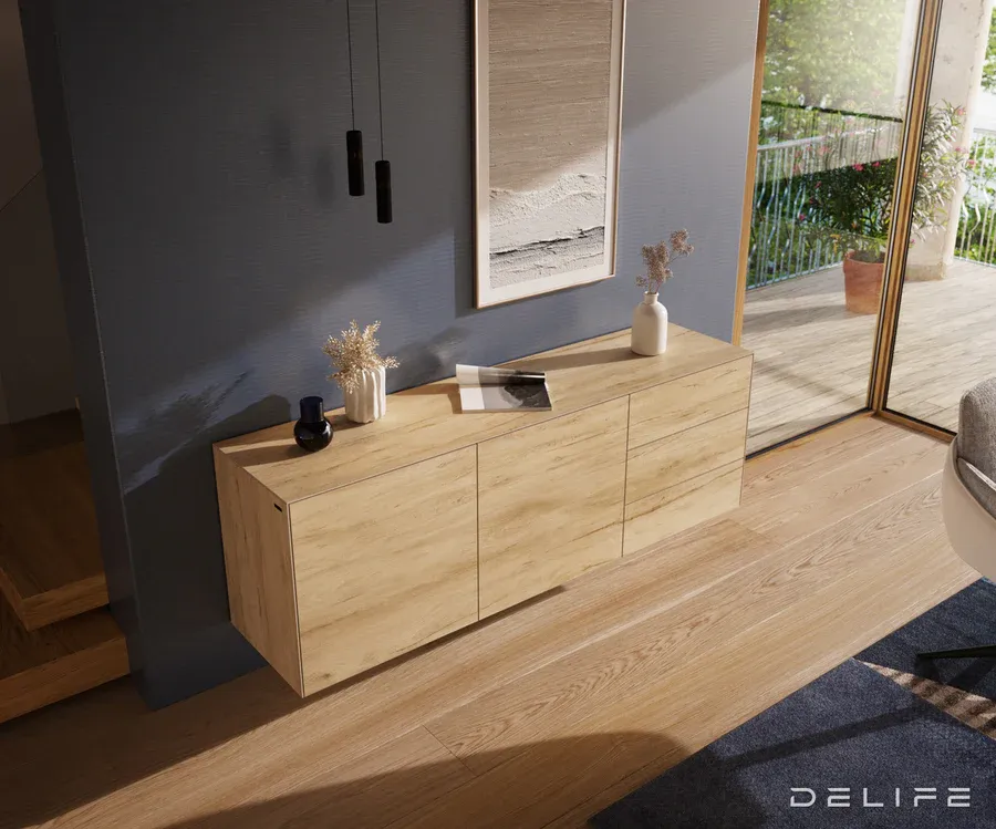 komoda cuor 180x45cm, materijal: keramika laminam sabbia - slika 3