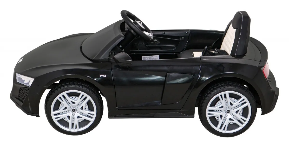 licencirani auto na akumulator audi r8 lift - crni - slika 2