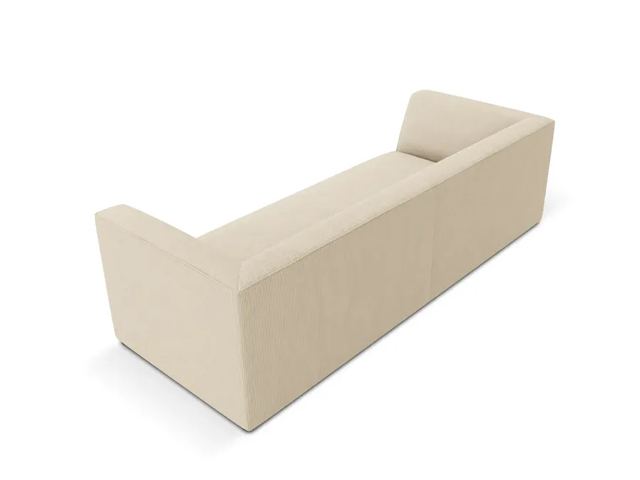sofa ruby, 3 sjedala, 232x92cm, materijal: rebrasta tkanina - slika 4