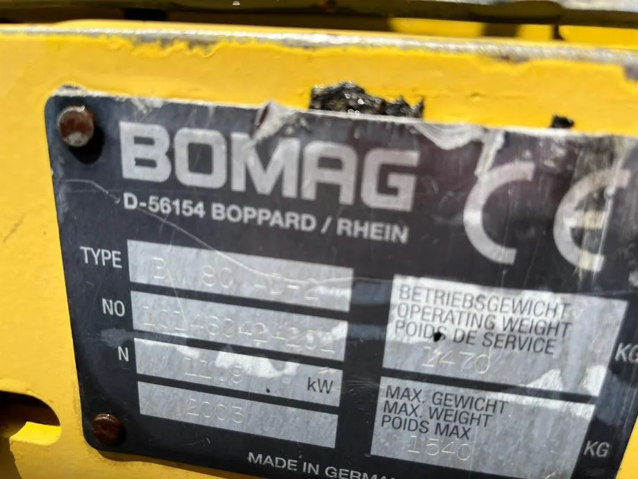 valjak bomag b 80 - slika 12