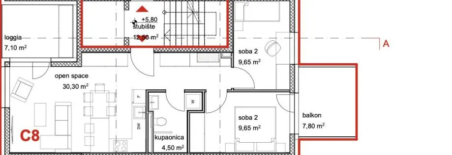 tar-stan na 2.katu u novogradnji sa liftom (prodaja) - slika 7