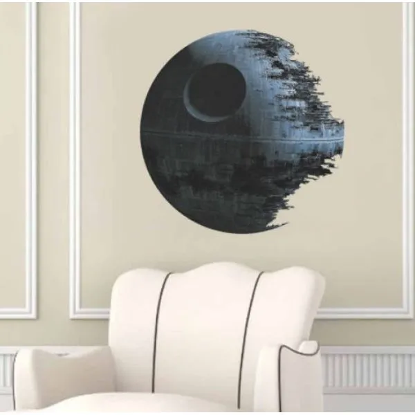 3d death star naljepnica za zid 45x45cm - slika 4