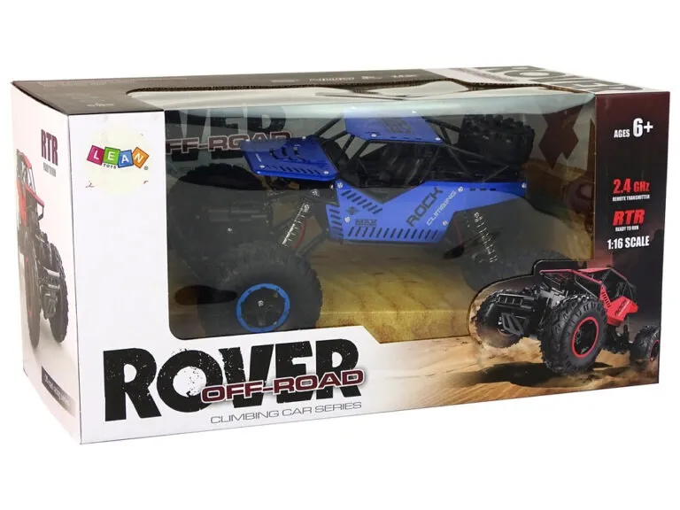 remote controlled rc car 1:16 black blue - slika 6