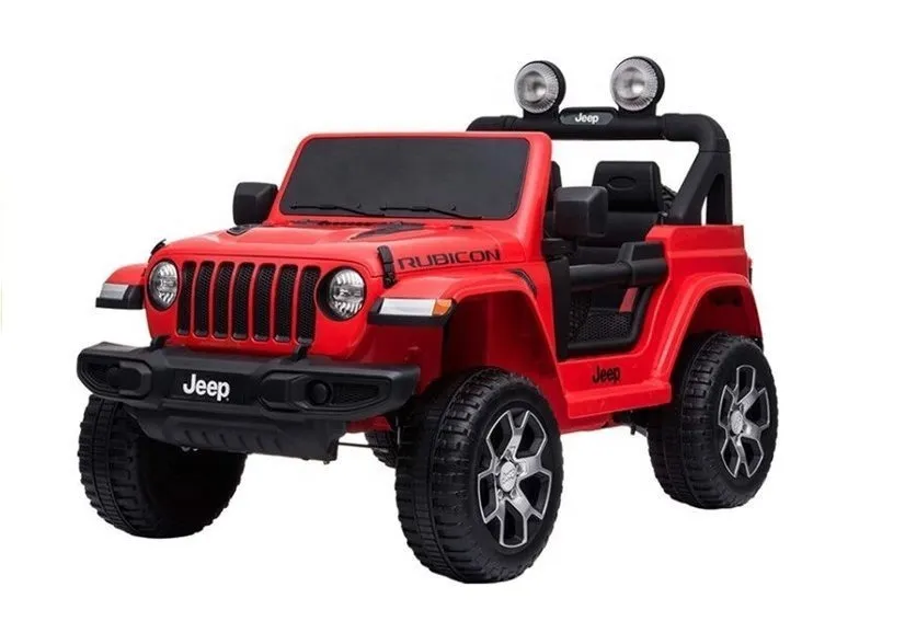 licencirani auto na akumulator jeep rubicon 4x4 - crveni - slika 6