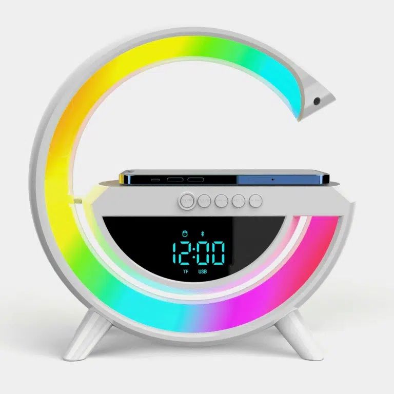 7 u 1 lampa , bežični punjač, bluetooth, zvučnik, sat...najniža cijena - slika 5