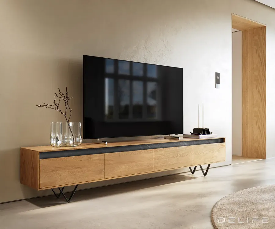 TV Komoda Stonegrace 240 cm, Materijal: Hrast - Čakovec