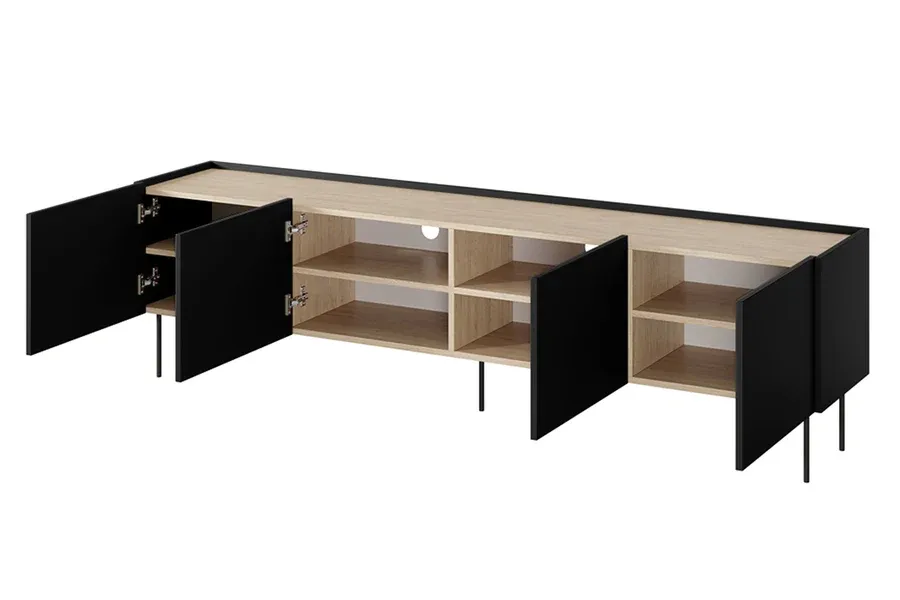 tv komoda desin 220cm, 4 vrata, materijal: mdf - slika 4