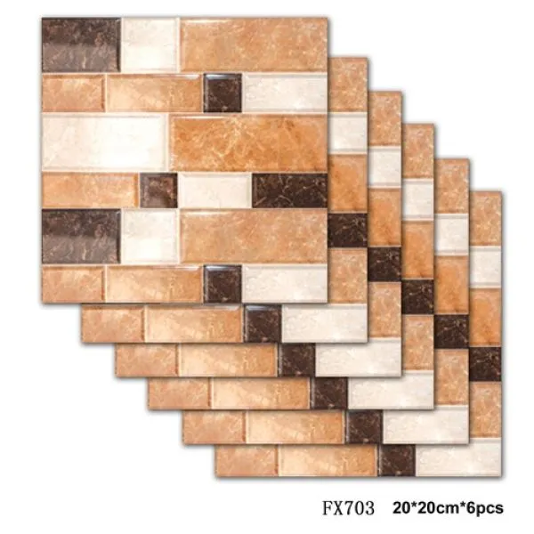 3d zidni pvc mozaik panel - samoljepljivo (6 komada paket) mod. 3508 - slika 5