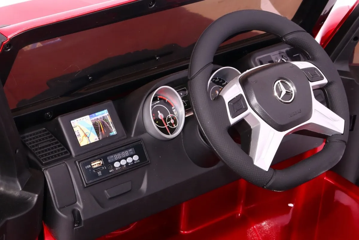 licencirani auto na akumultor mercedes g65 2 4g - crveni/lakirani - slika 7