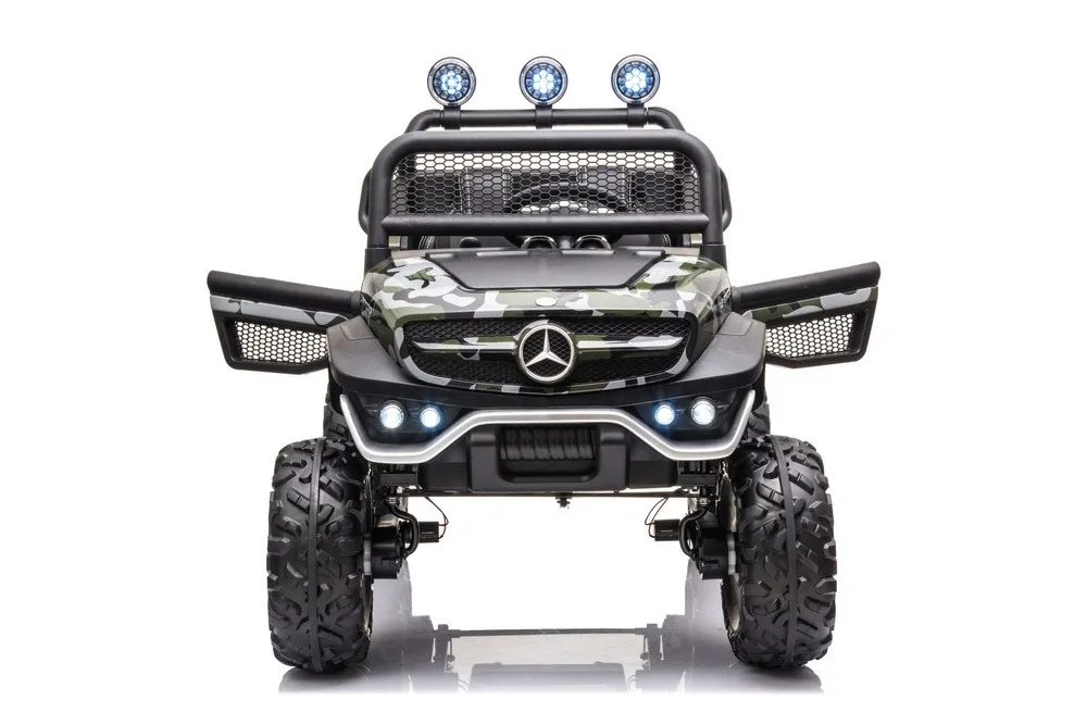 licencirani auto na akumulator mercedes unimog s - moro/army - slika 9