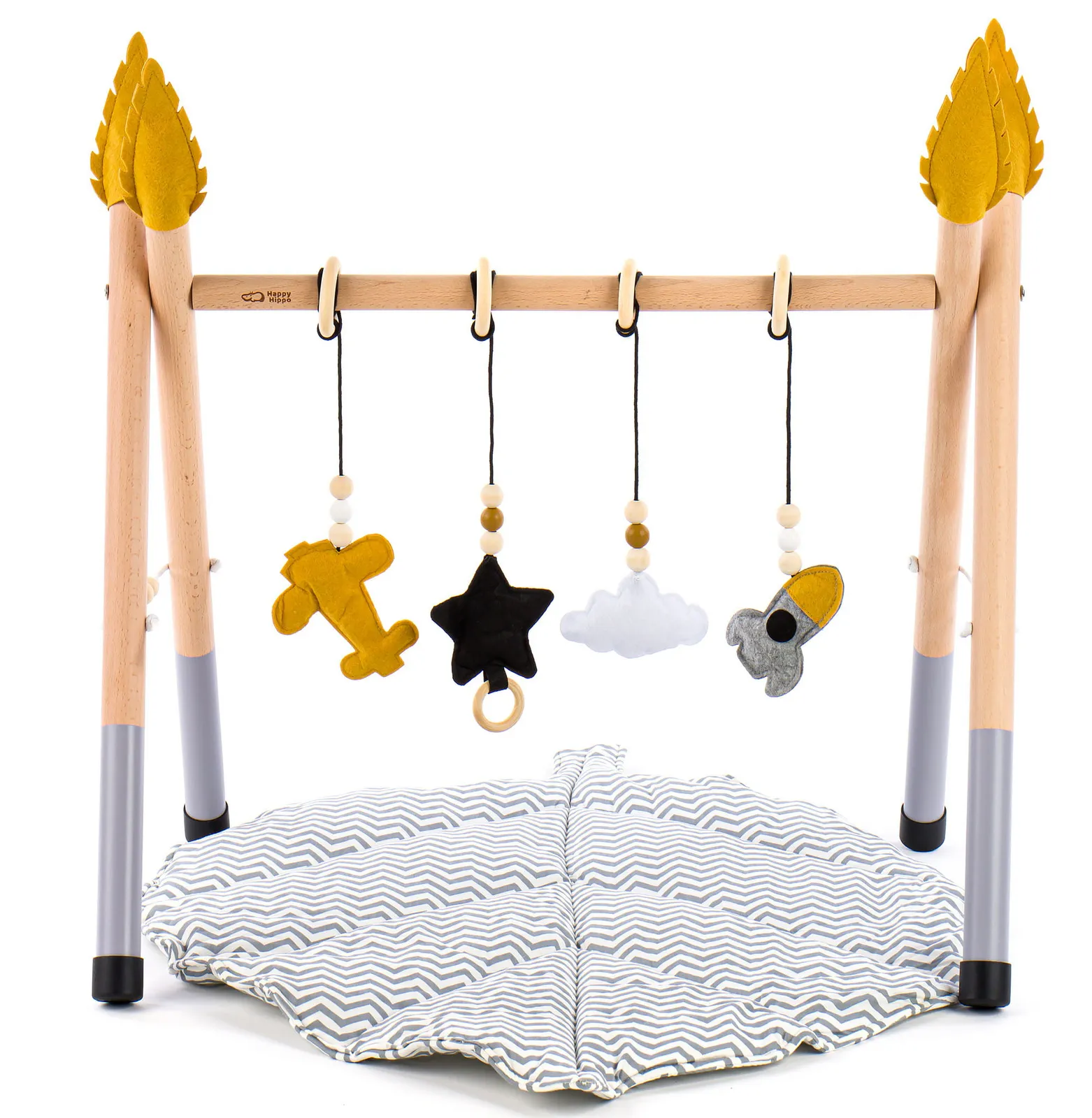 drveni baby gym s mekanom podlogom - slika 5