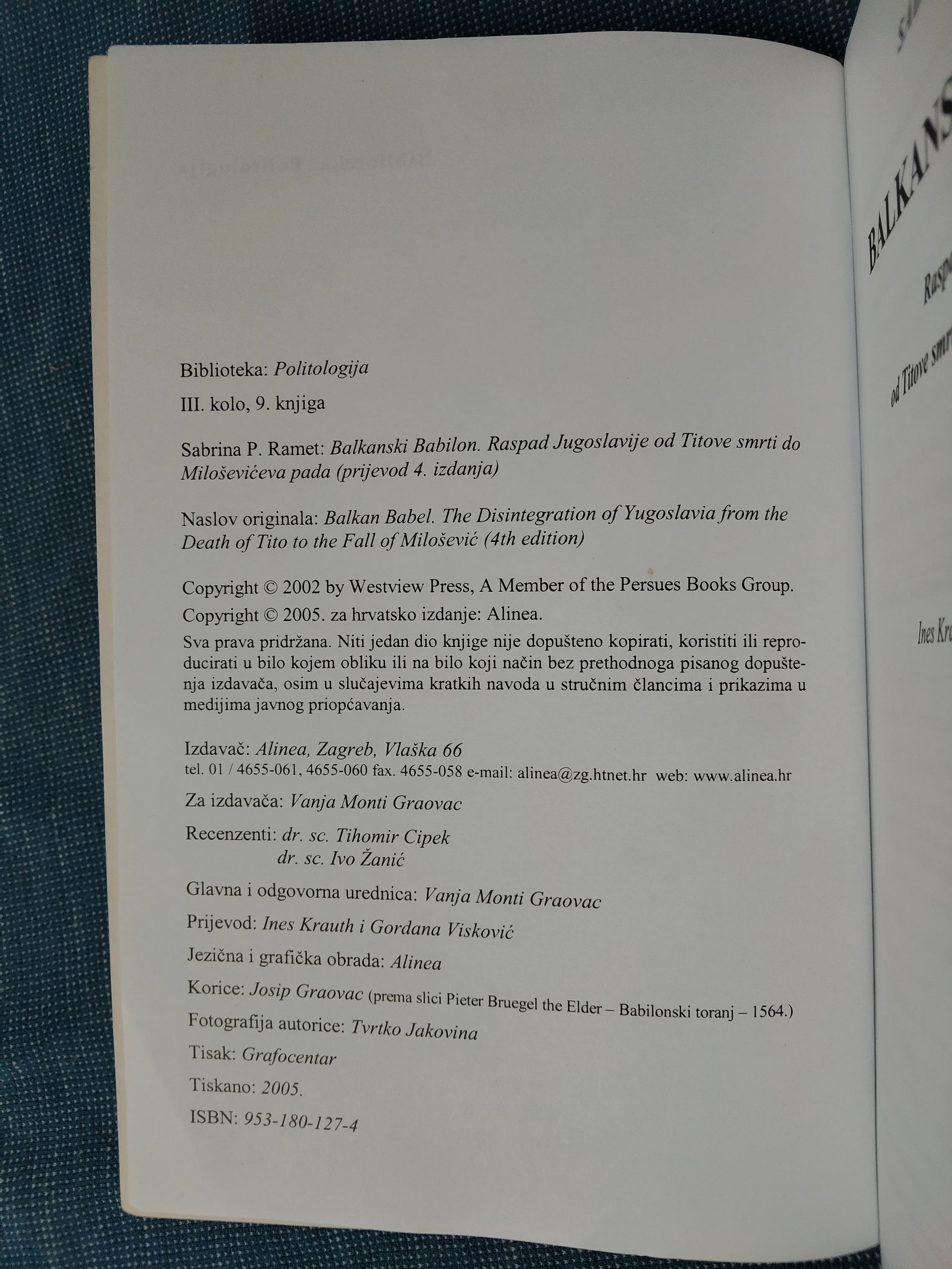 sabrina p. ramet – balkanski babilon - slika 3