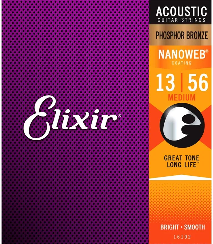 Elixir 13-56 Nanoweb Phosphor Bronze Žice Za Akustičnu Gitaru - Zagreb