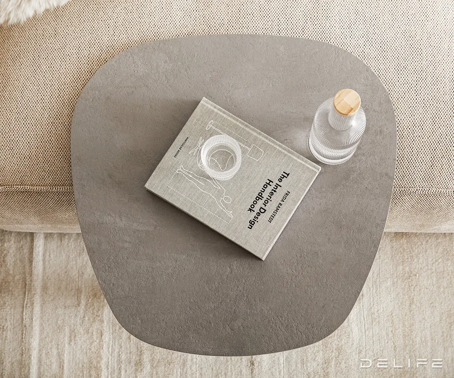 pomoćni stolić elenya 60x60cm, materijal: keramika aspetto concreto - slika 5