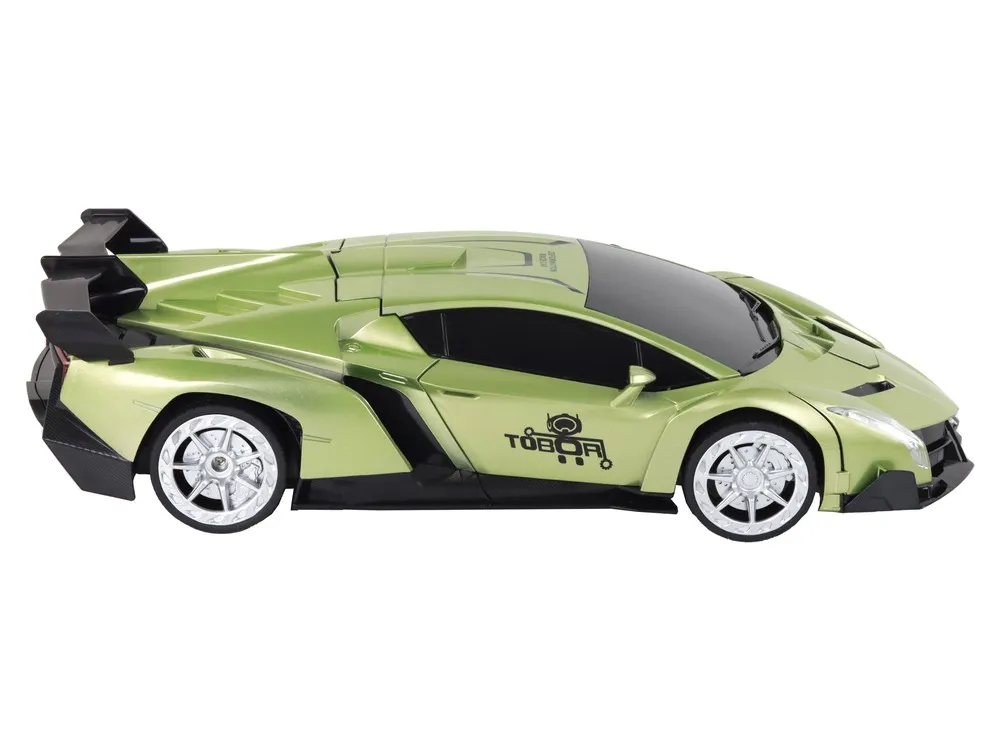 auto na daljinsko upravljanje robot transformation r/c 1:10- zeleni - slika 7