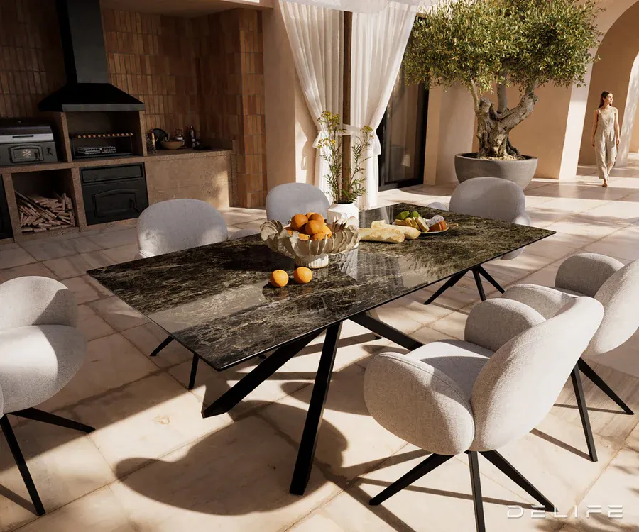 Outdoor stol Edge 200x100cm, Materijal: Keramika Emperador Extra Luci - Čakovec, Čakovec-zapad