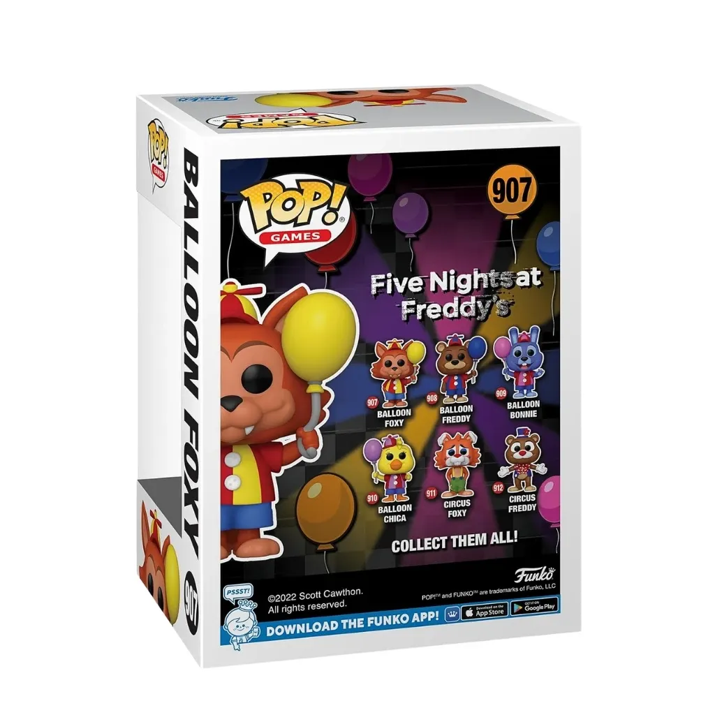 funko pop! games: five nights at freddy’s – balloon foxy #907 - slika 2