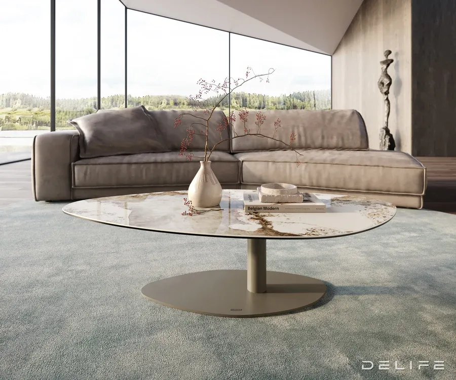 klub stolić edge 140x76cm, materijal: keramika minas melange - slika 2