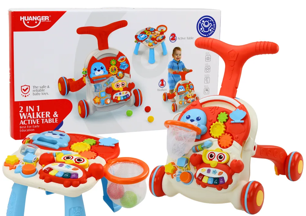Hodalica Educational Table 2in1 - crvena - Mursko Središće