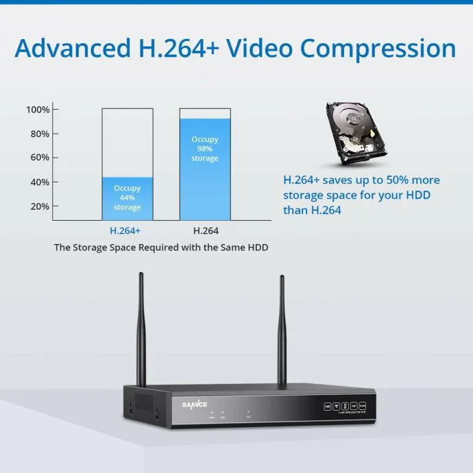 8 kamera bežični wifi video sustav gledanje preko mobitela - slika 2