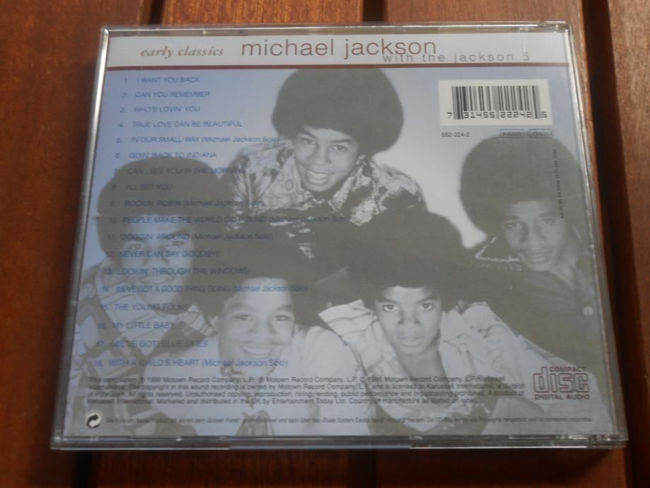 michael jackson with the jackson 5 ‎– early classics - slika 2