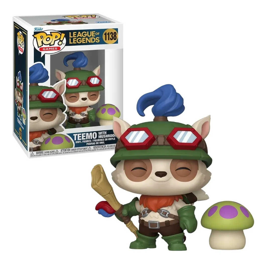 funko pop! & buddy: league of legends – teemo with mushroom #1138 - slika 3