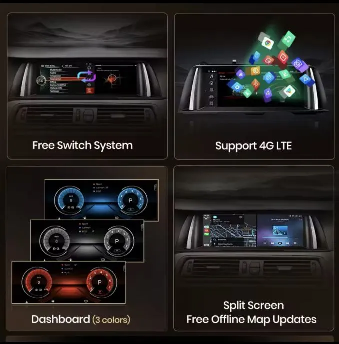 bmw 12,3" f10 2011-2017 original android multimedija navigacija kamera - slika 3