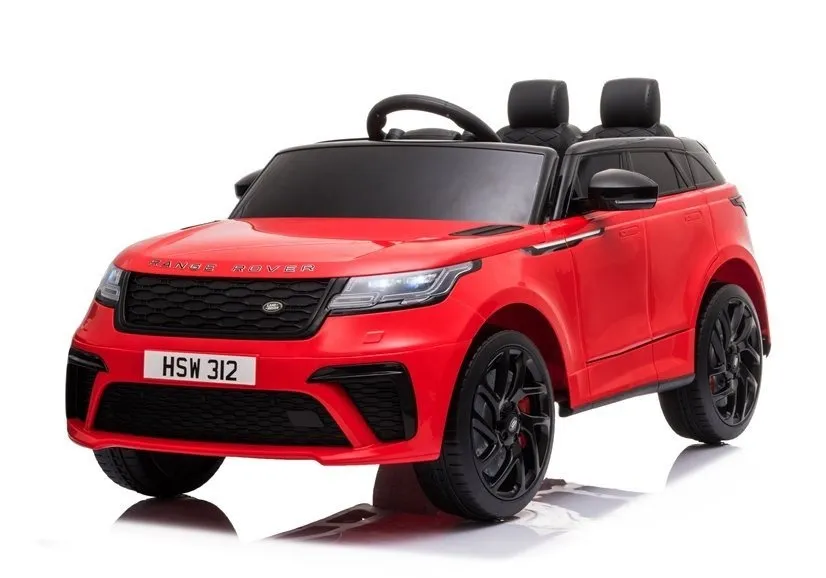 licencirani auto na akumulator range rover - crveni/lakirani - slika 3