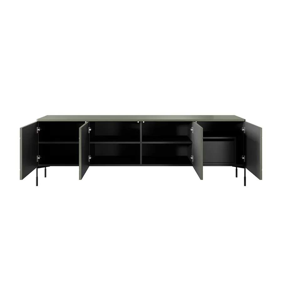 komoda sonatia 200cm, 4 vrata i 1 ladica, materijal: mdf - slika 4