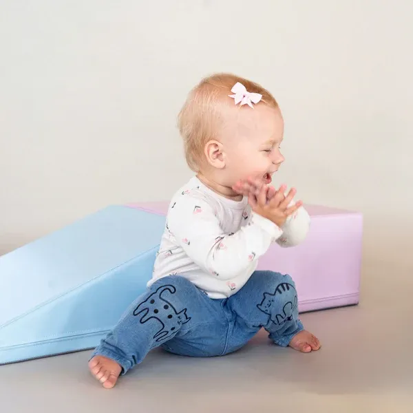 soft play set od 3 pjenastih blokova - mekani pastelni mini penjalica - slika 11
