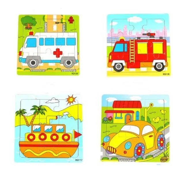paket 10x drvene puzzle za djecu mix modela - slika 6