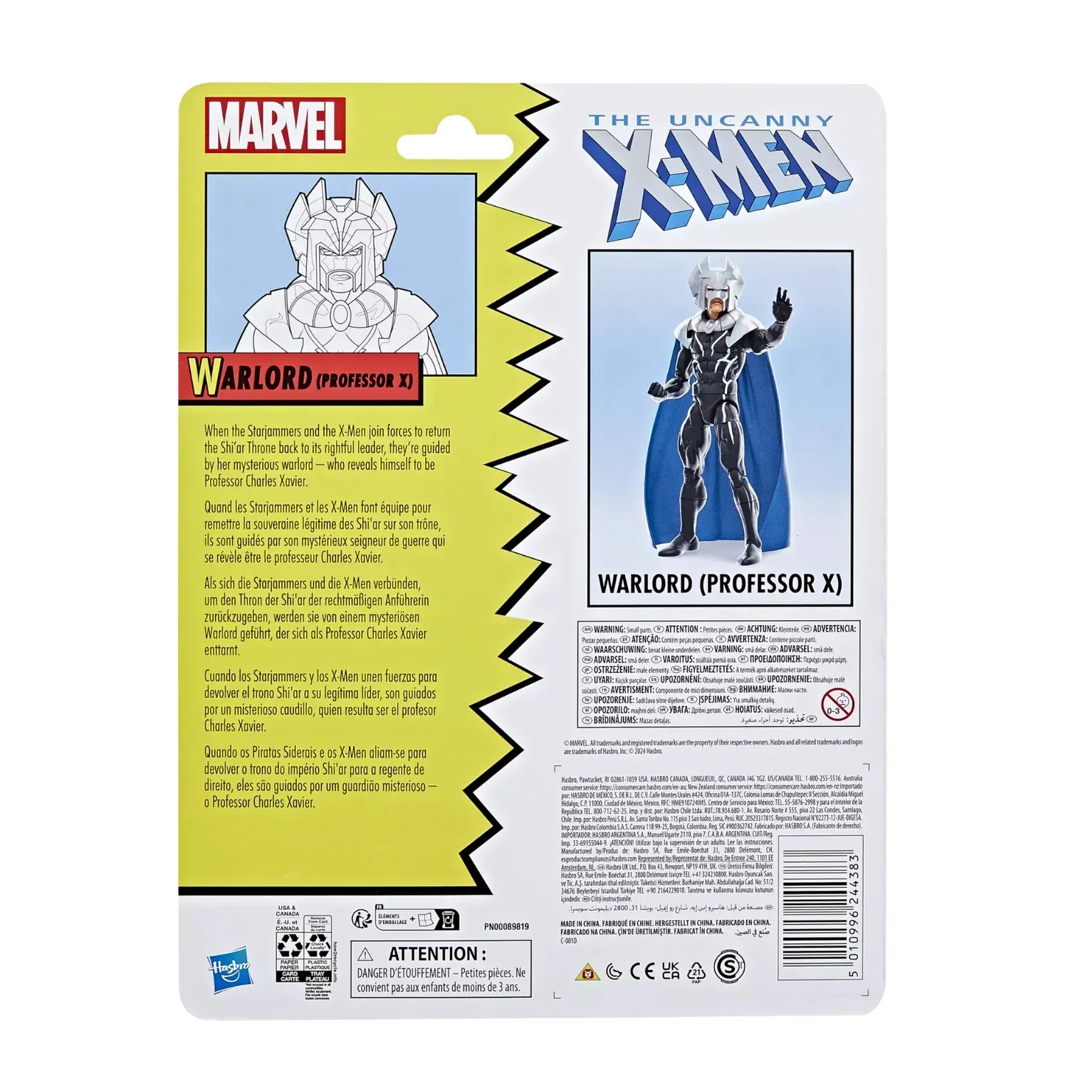 marvel legends series: warlord (professor x) figura, 15cm - slika 9