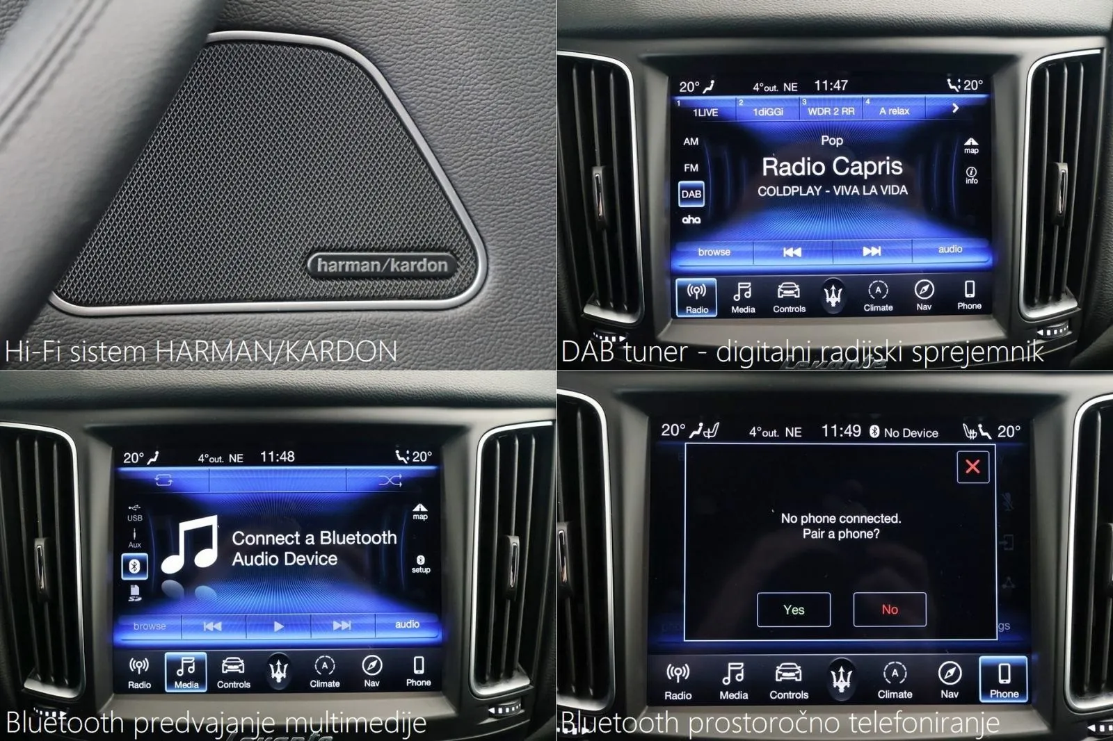 maserati levante 3.0 v6 gdi awd at8 panorama airmatic radar - slika 13