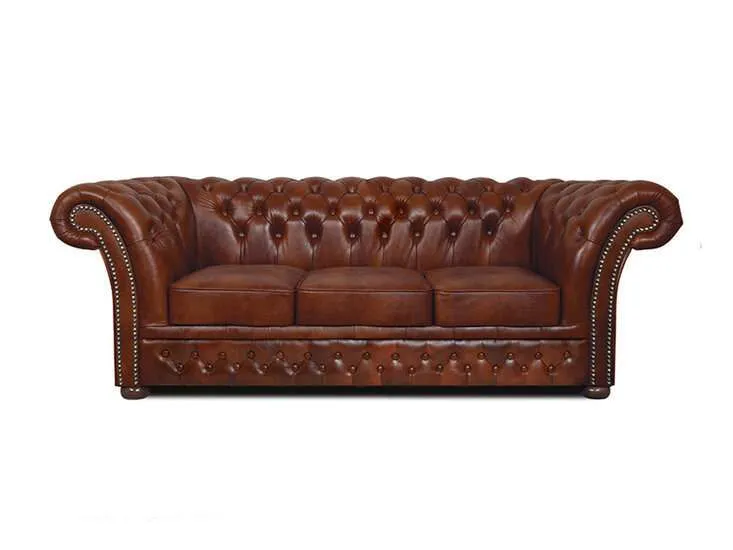 Chesterfield Trosjed Winfield Basic Luxe Leather | 3-sjedišta - Ježdovec, Zagreb