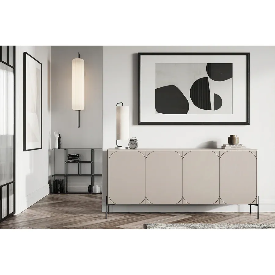 komoda sonatia 200cm, 4 vrata, materijal: mdf - slika 5