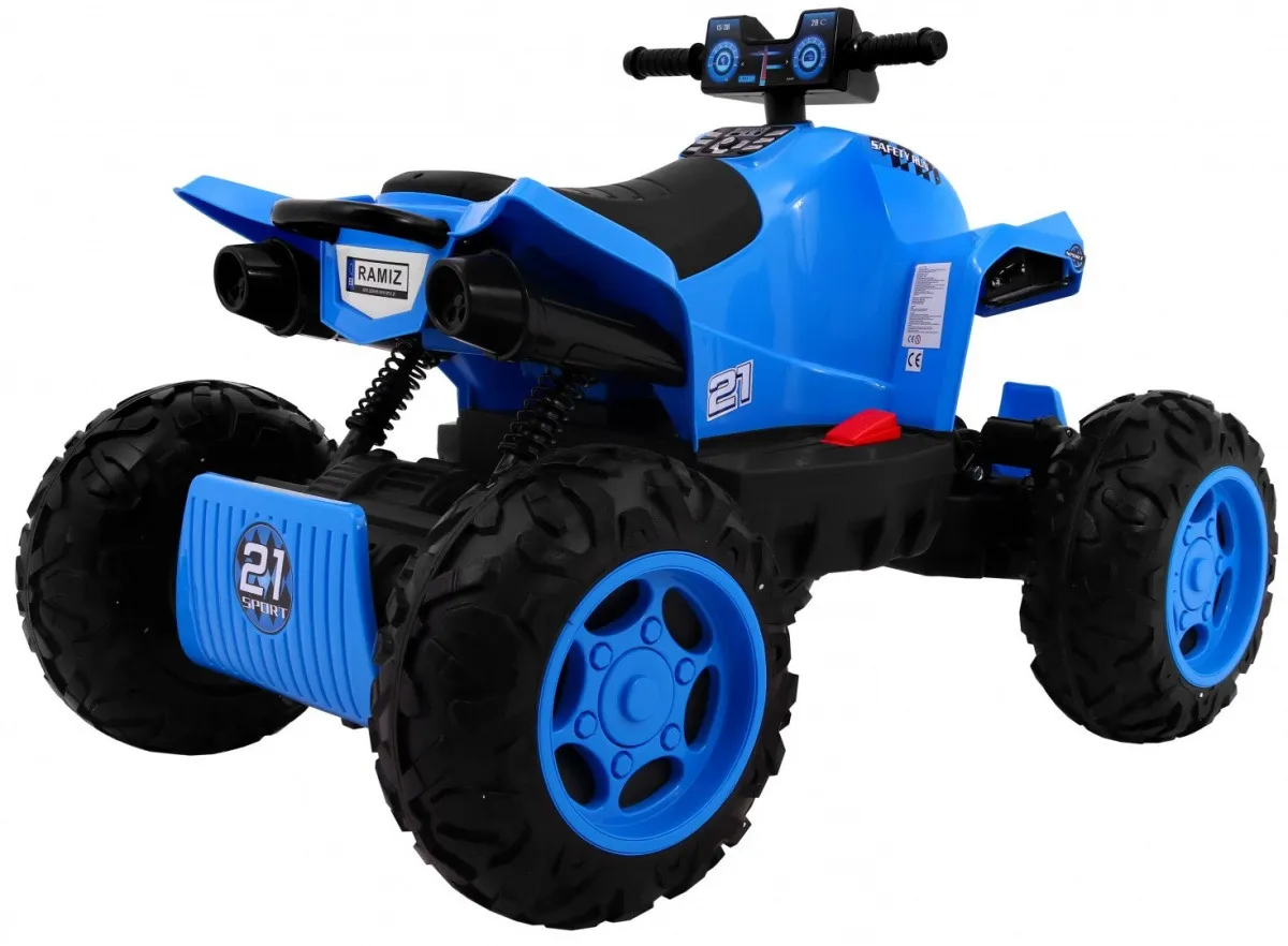 quad na akumulator sport run 4 x 4 - plavi - slika 7