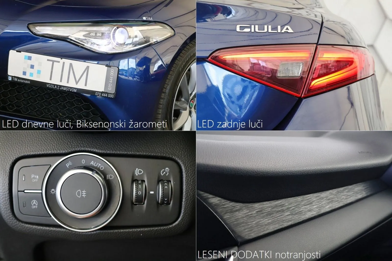 alfa romeo giulia 2.2jtdm at8 super 160km led+biksenon navi - slika 17