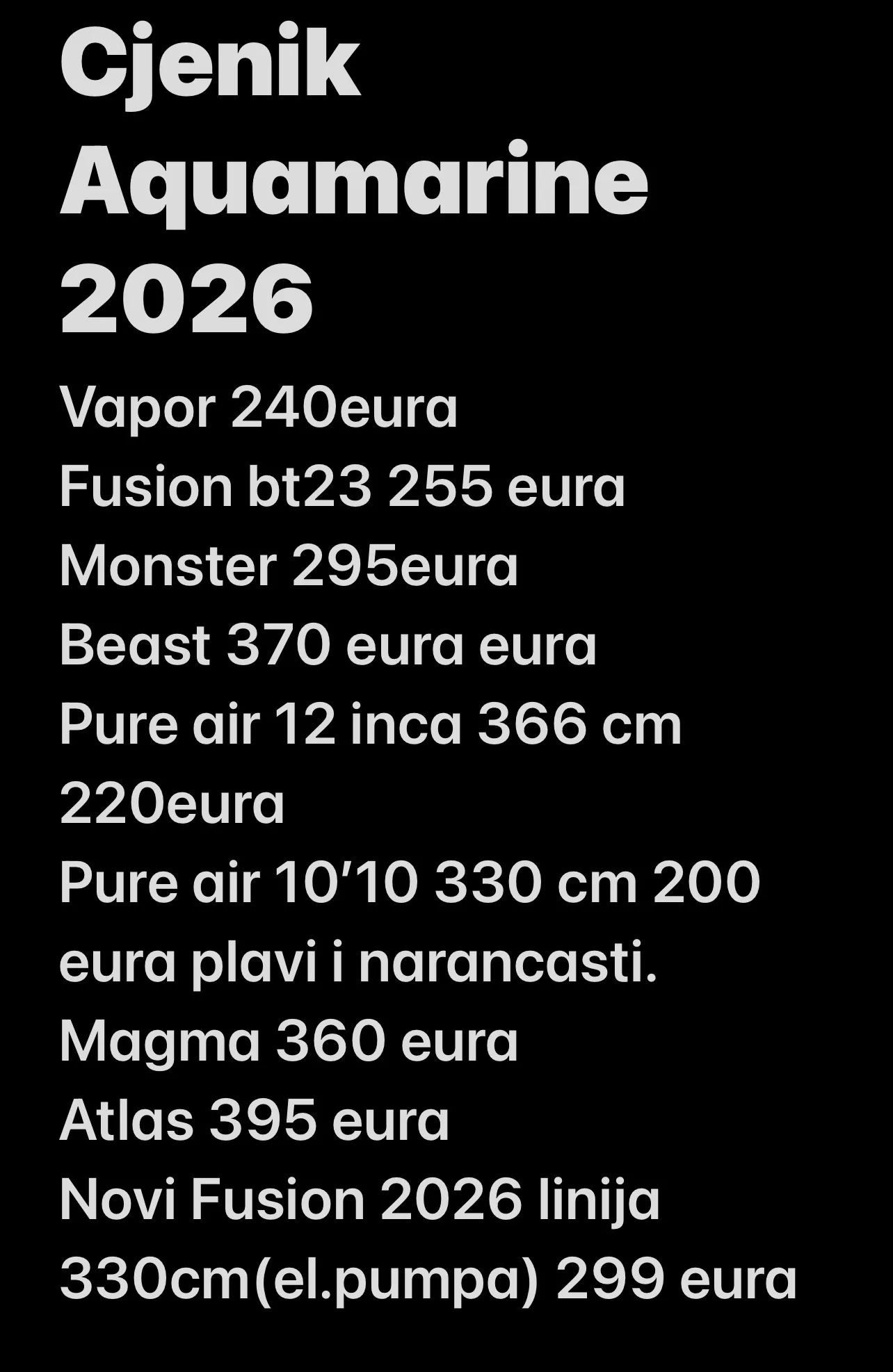 sup daske aquamarina novo 2 god garancije.cjenik u opisu oglasa.akcija - slika 21