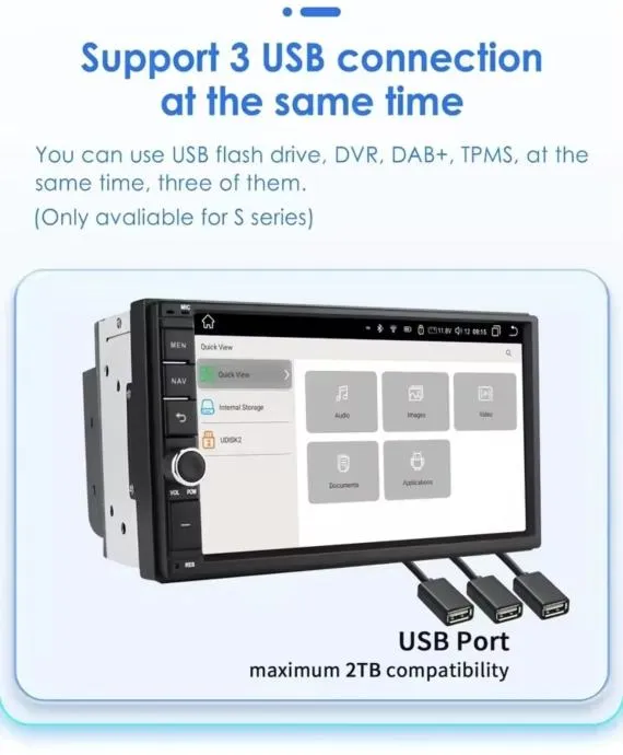 2din android multimedija navigacija univerzalna radio wifi gps parking - slika 13