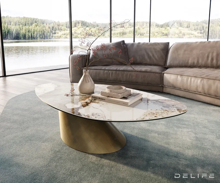 Klub stolić Edge 140x76cm, Materijal: Keramika Minas Melange - Čakovec