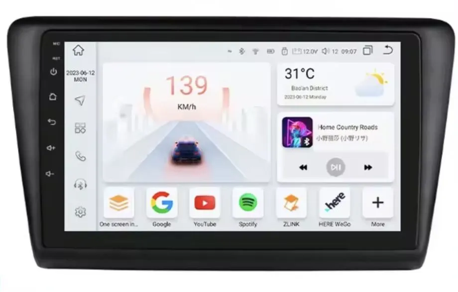 skoda rapid original multimedija android navigacija kamera 2din kamera - slika 4