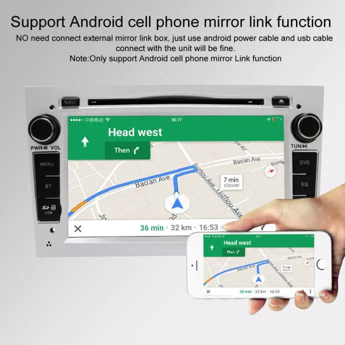 2din ekran radio corsa astra vectra gps navigacija park kamera - slika 3